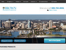 Tablet Screenshot of browninsuranceservices.com